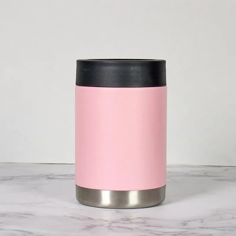 Beer Bottle Cooler Beer Cooler Drink Cooler 12 OZ Stainless Steel Double Wall Vacuum Insulated Beer Bottle Cold Keeper Can Bottle Holder Beer Cooler Bar Accessories
