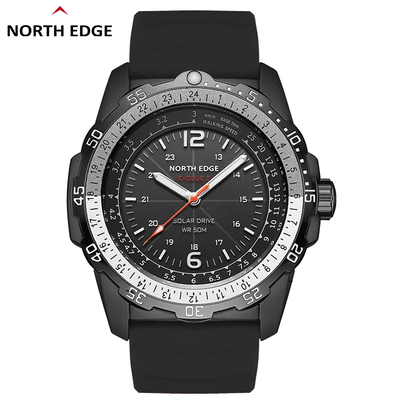 North Edge Evoque 2 Orologio Militare Digitale Da Uomo Impermeabile 50M Orologi Da Polso Sportivi Da Uomo Orologio Luminoso Ambientale A Energia Solar