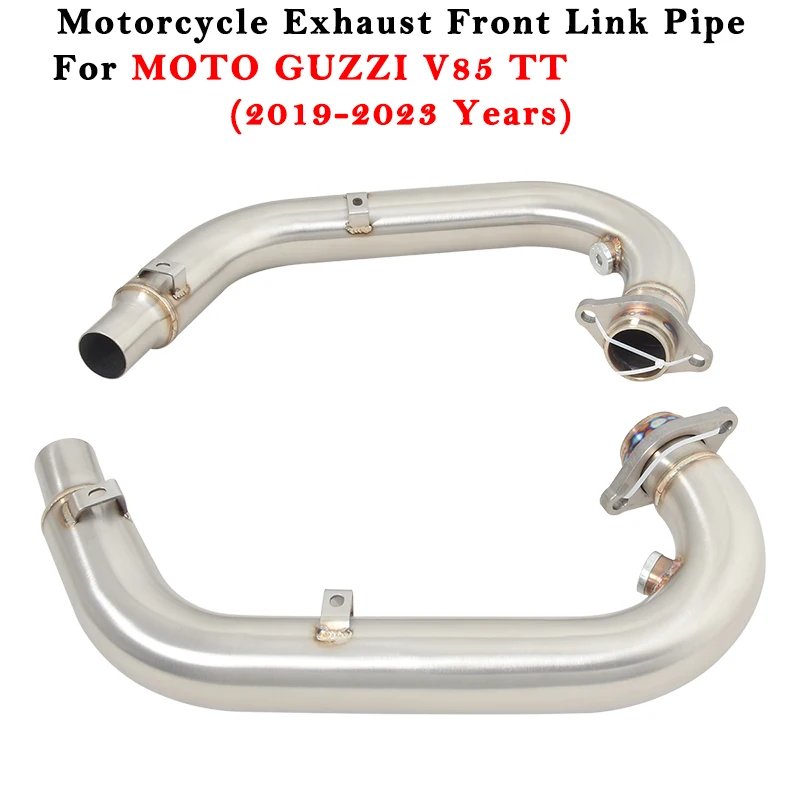 

Motorcycle Exhaust Escape System Modified Muffler Front Link Pipe Slip On For MOTO GUZZI V85 TT V85TT 2019 2020 2021 2022 2023