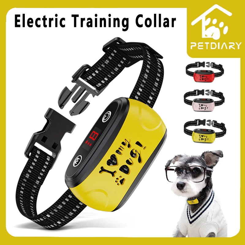 Collar para perros, accesorio eléctrico para entrenamiento, vibración, para dejar de - AliExpress