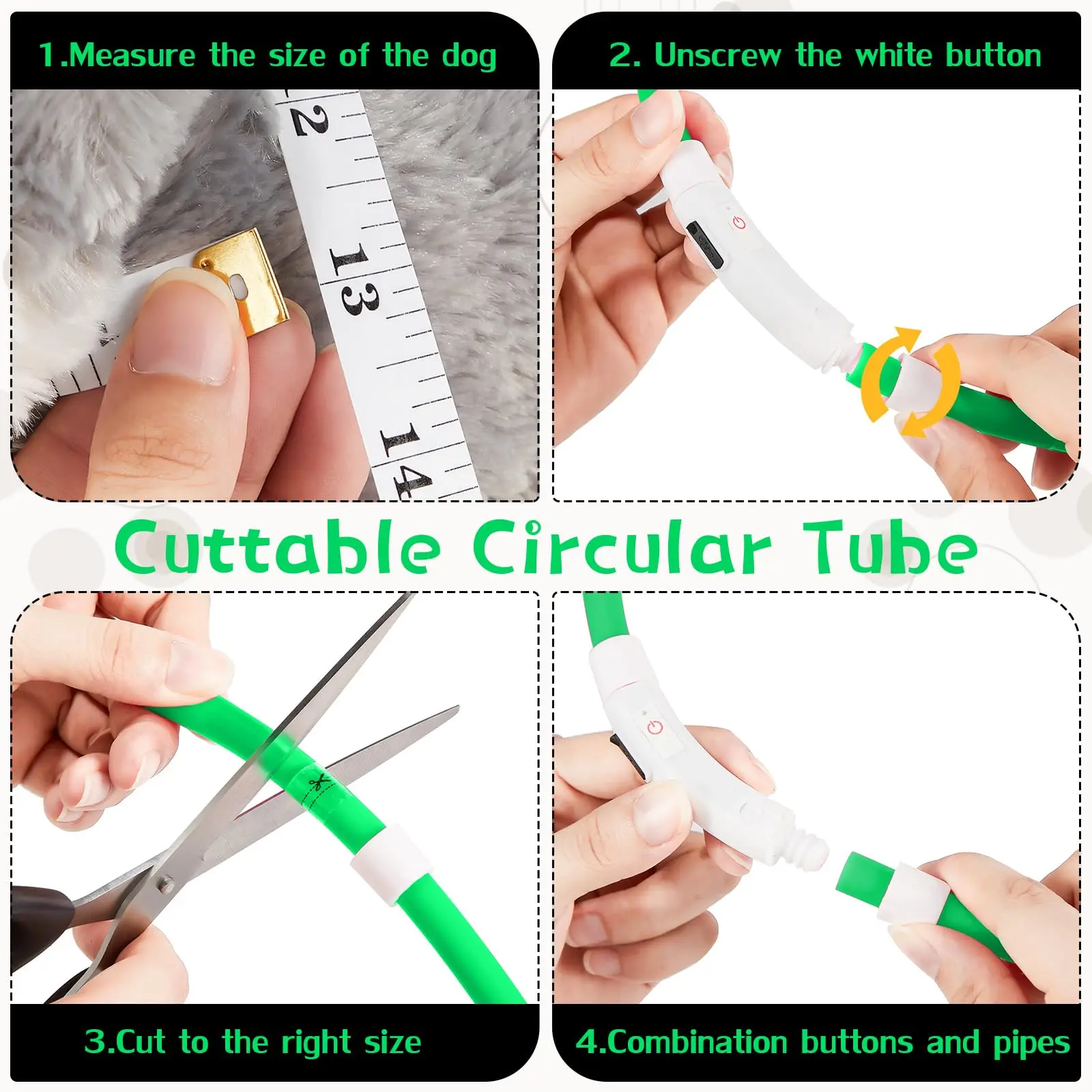 “Silicone LED Dog Collar – Rechargeable, 4 Modes, Soft & Lightweight, Anti-Loss for Small, Medium & Large Dogs” 6