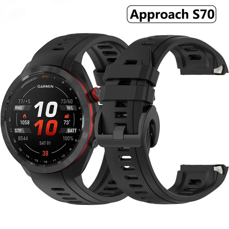 

Strap for Garmin Approach S70 47mm 42mm Silicone Smart Watch Band for Garmin Approach S70 Outdoor Sports Wrist Strap