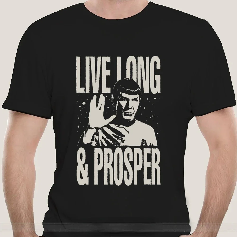 Fashion Men Clothing Star Treks Spock Live Long and Prosper