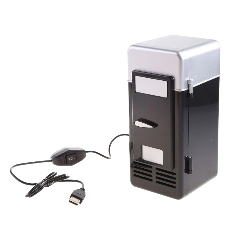 Portable Mini 780ml Fridge USB Powered Car Drink Cooler Home Desktop Boat Travel Cosmetic Fridge Multipurpose Appliances N0PF