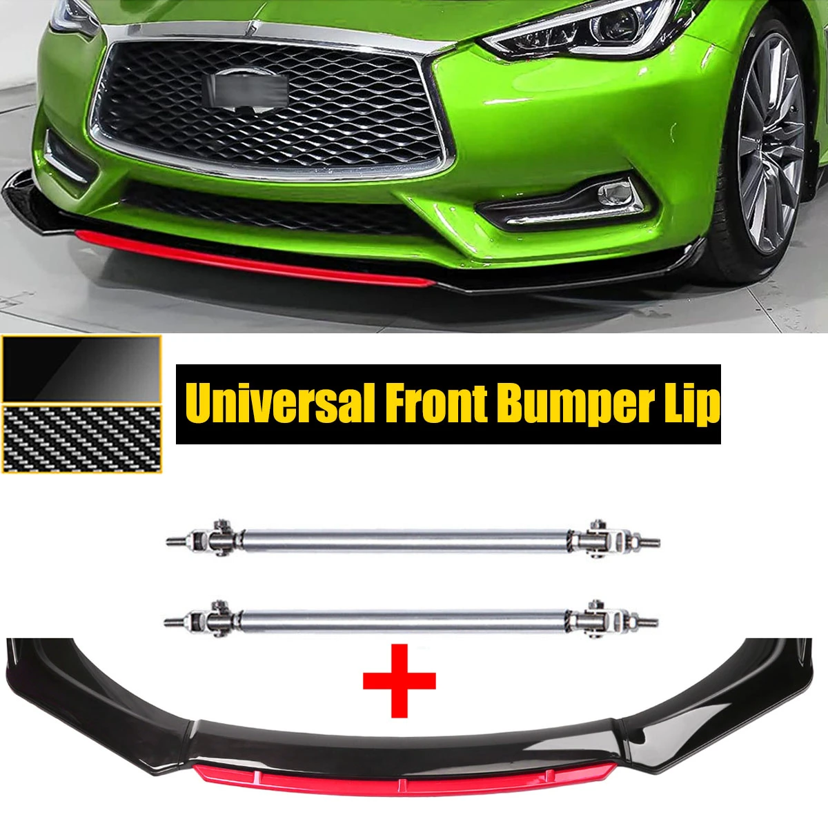 Universal For Infiniti Q50 Q60 Q70 G25 G37 Qx50 Qx60 Front Bumper Lip