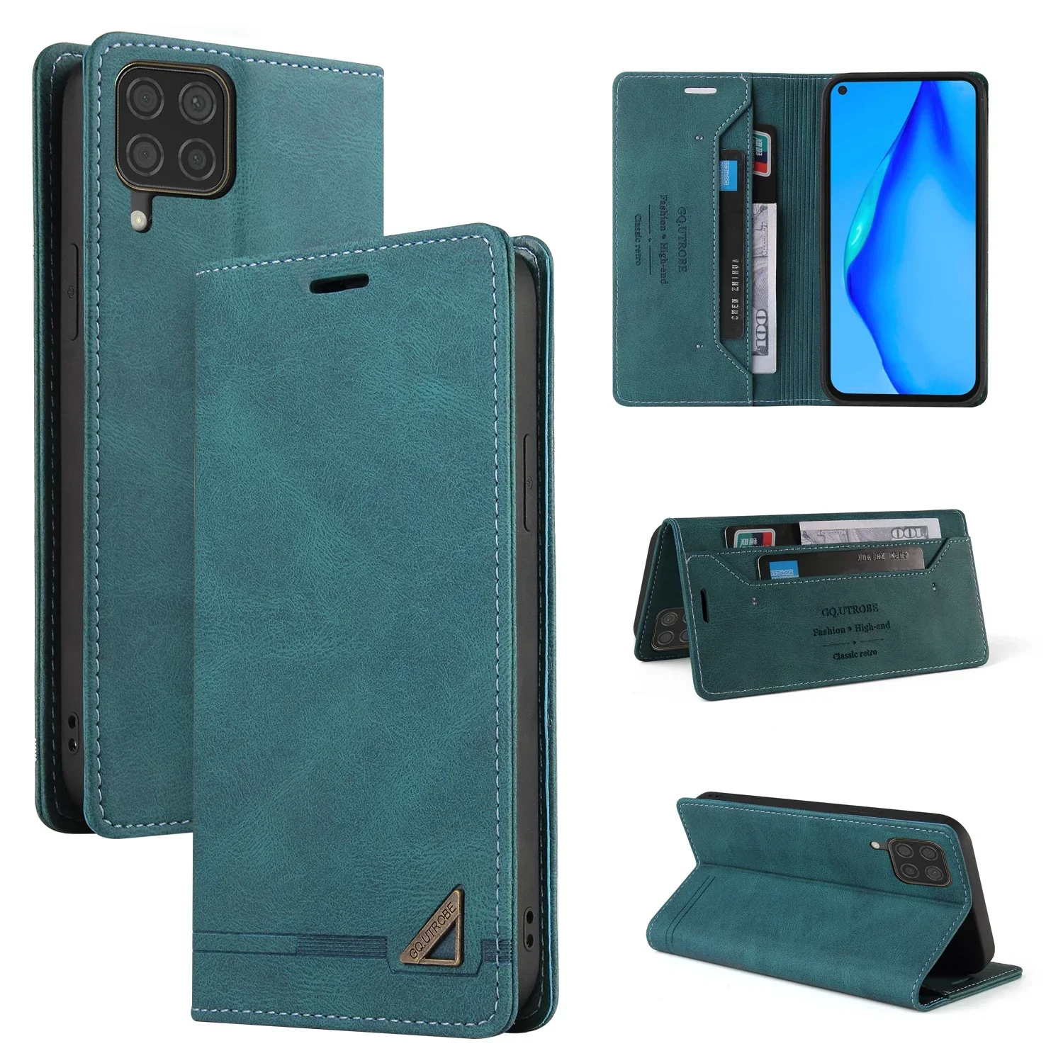 Elegant Anti-Theft Luxury Leather Wallet Phone Case
