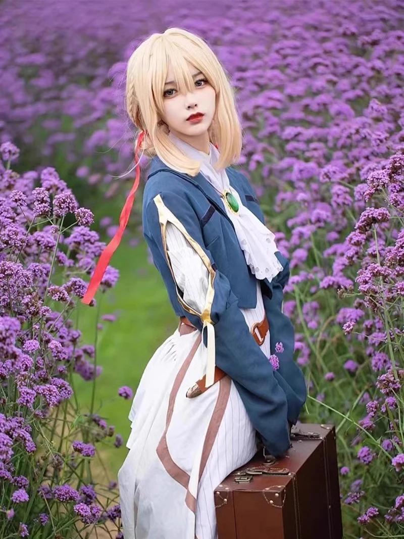 

Violet Evergarden Cosplay Costume Anime Auto Memories Doll There Is No Time for Flowers To Wither And No Rime To Pass On