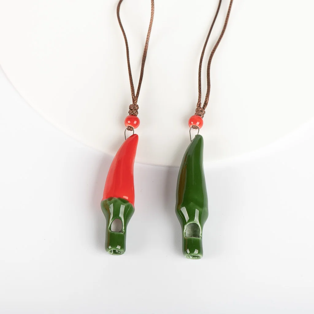 Keramik Chili Pfeife Anhänger Geschenke Für Kinder retro zubehör schmuck # FZ531