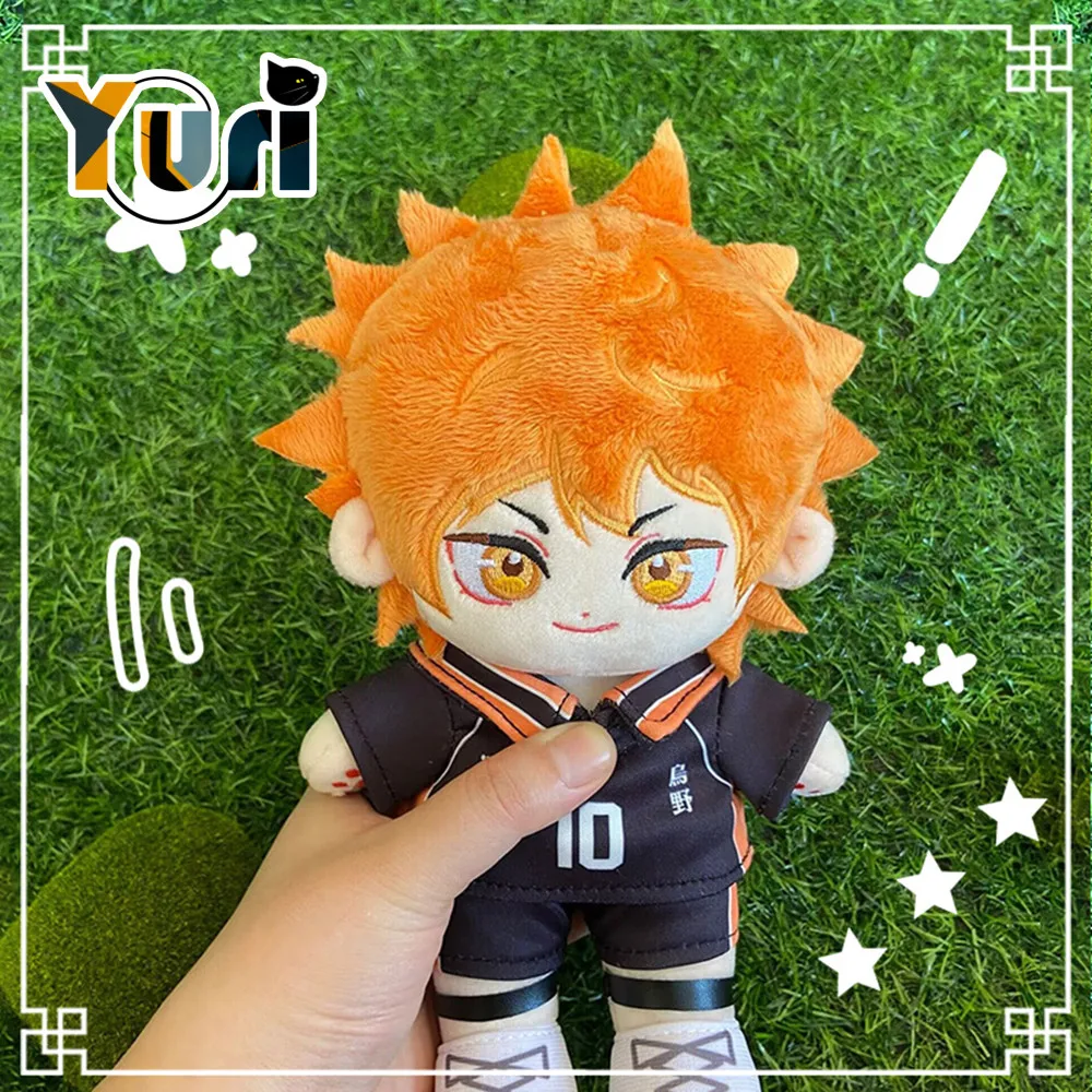 

In Stock Yuri Anime Haikyuu!! Hinata Shoyo Plush 20cm Doll Sport Clothes Costume Outfit Cosplay Gift C
