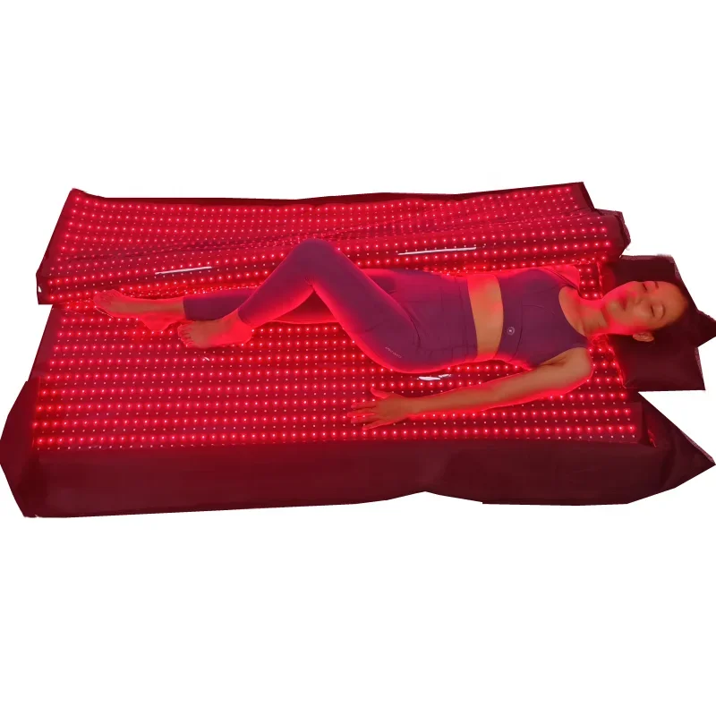 Large Size 35 inch x 69 inch Pain Relief 660nm 850nm Red Near Infrared Lamp 300w PDT Red Light Therapy Full Body Sauna Blanket