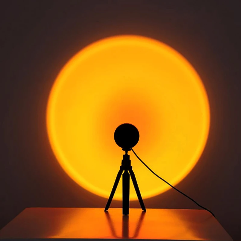 Sunset Lamp Projection Sunlight Lamp Night Light with Remote Projector LED Atmosphere Rainbow Light Romantic Room Decoration night lamp Night Lights