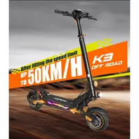 Trottinette électrique KEPOW K3 haute vitesse 50 km/h, 1000W, 48V, 15AH, longue portée, pneus de 10 pouces, double suspension, pliable, trottinette adulte, EScooter 3