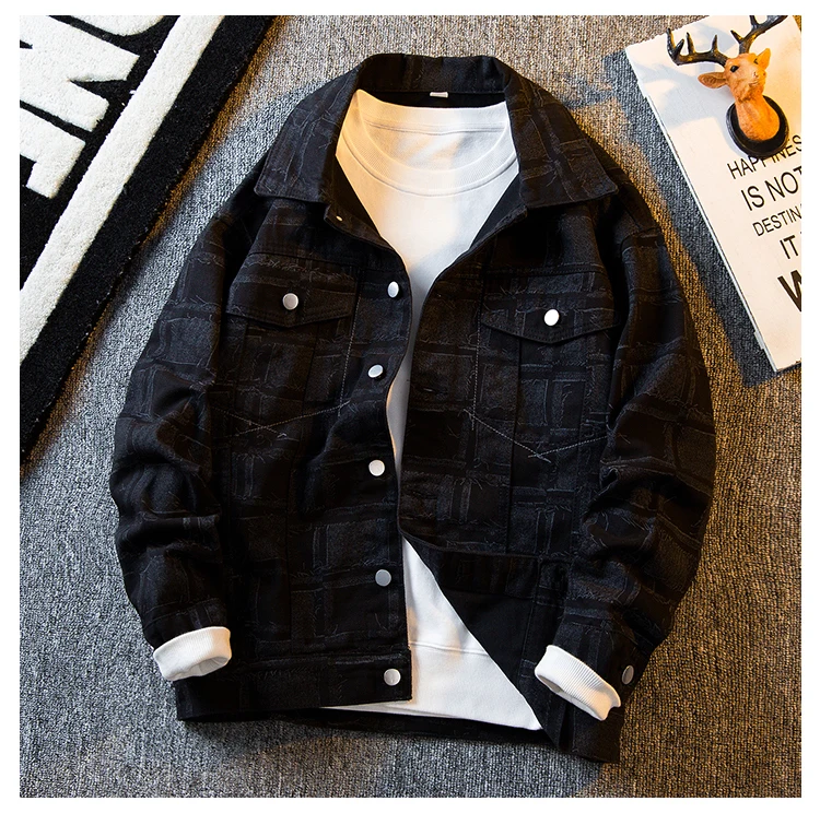 

Fashion Men Jeans Jacket Coats Casual Windbreaker Pockets Overalls Garment Washed Mens Denim Coat Man Clothing Outwear B278