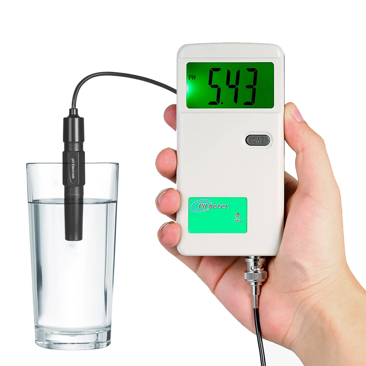 Water Quality Detector Water Tester Ph Meter High Precision pH Tester Backlight Display Water Quality Tester For Laboratory Drinking Water Aquarium Hydroponics