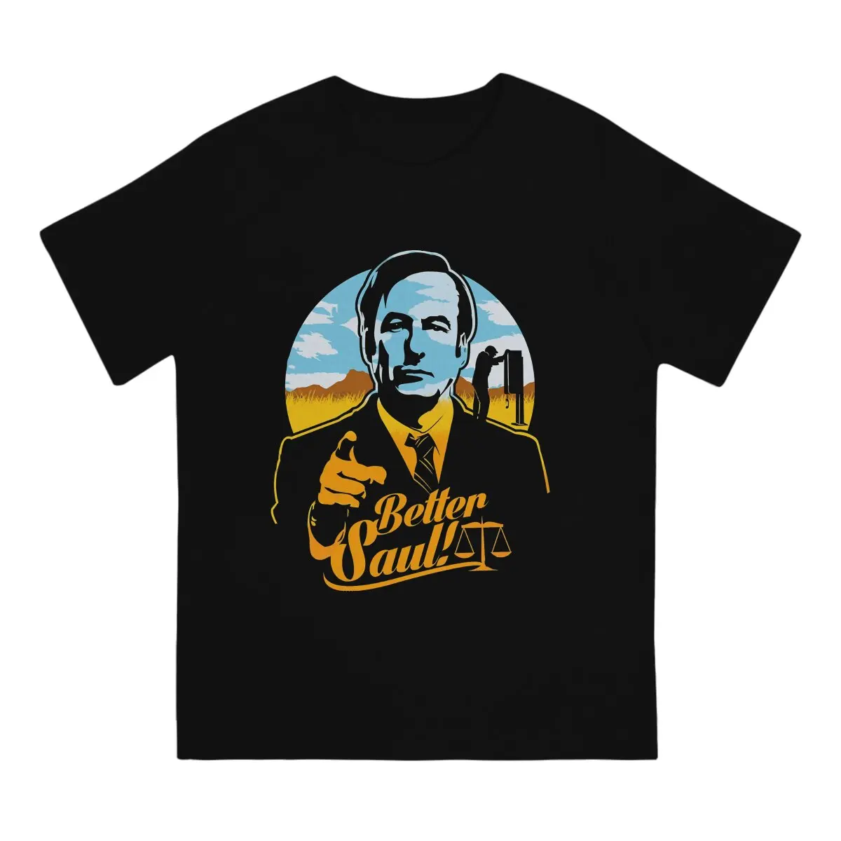 

Main Character Classic Men TShirt Better Call Saul Jimmy TV Crewneck Tops 100% Cotton T Shirt Funny High Quality Birthday Gifts