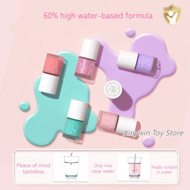 Nail Polish Stage Performance Cosmetics For Teenagers And Children Student Party Tearable Nail Polish Water Based Nail Polish 2