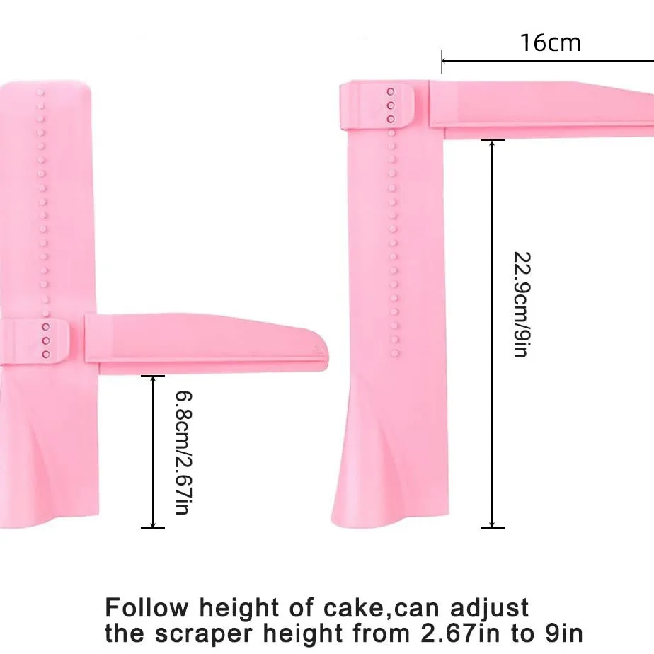 Cake Scraper Smoother Fondant Spatulas for Baking Supplies