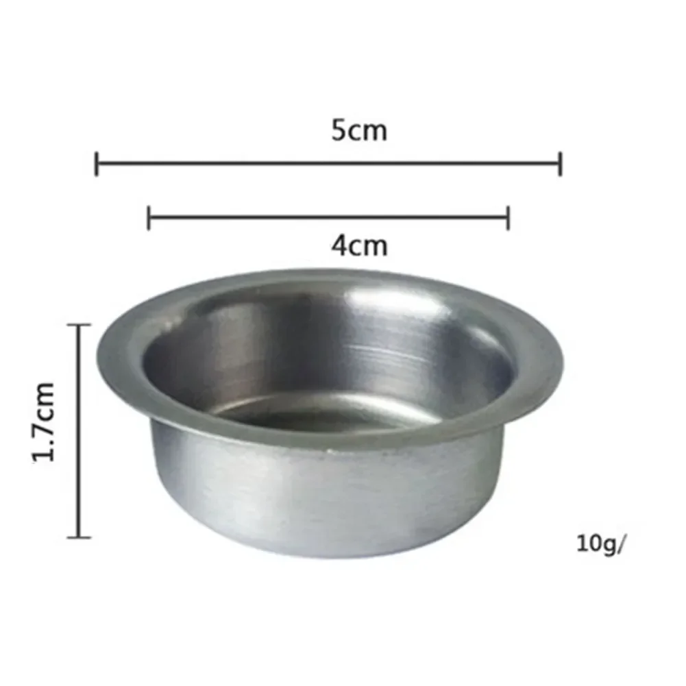 High Quality Candle Cups Stainless Steel D&eacute;cor Hardware Metal Specifications 12pcs Accessories Candle Holder Complete Container