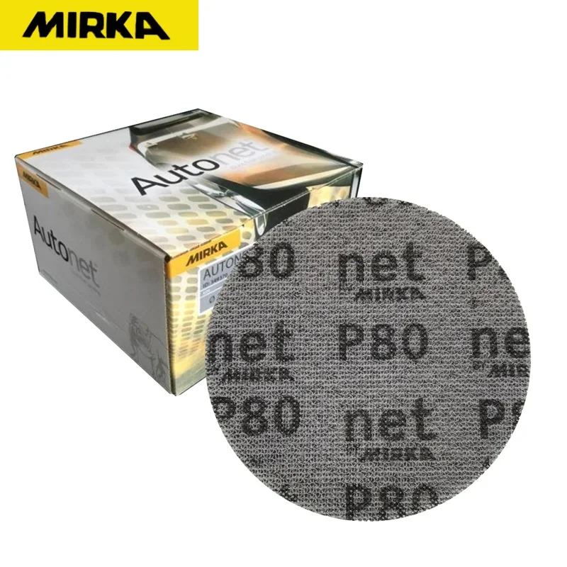 미르카 5인치 125mm 그리드 사포 산업용 자동차 연마 및 광택용 벨벳 자착식 진공청소기 50