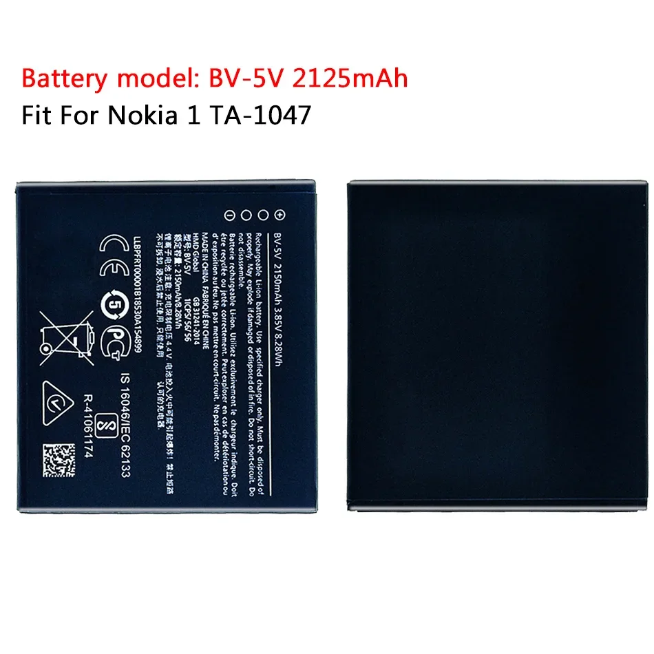 

Аккумулятор для Nokia 1 Nokia1 TA-2125 BV 5V bv5v, высокое качество + номер для отслеживания