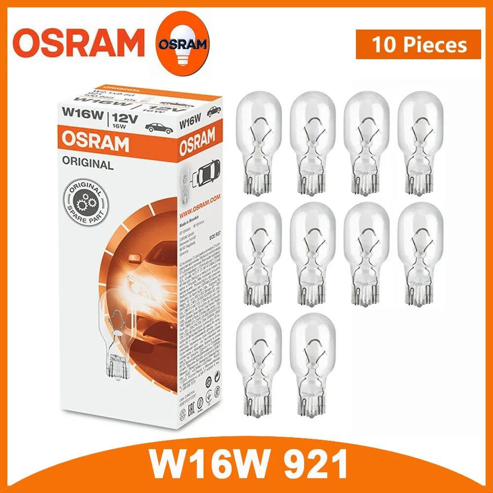 OSRAM W16W 921 12V 16W Car Standard Halogen Turn Signal Light Fog Reverse  Lamp OEM Auto Rear Indlcator Bulb W2.1x9.5d (10 PCS) - AliExpress