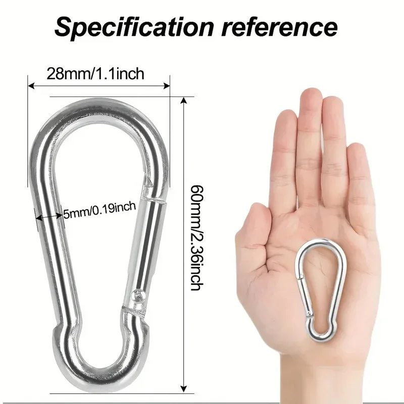 Spring Buckle Snap for Camping Hiking and Pet Rope 1/2/4/6/10 Piece hiking buckles