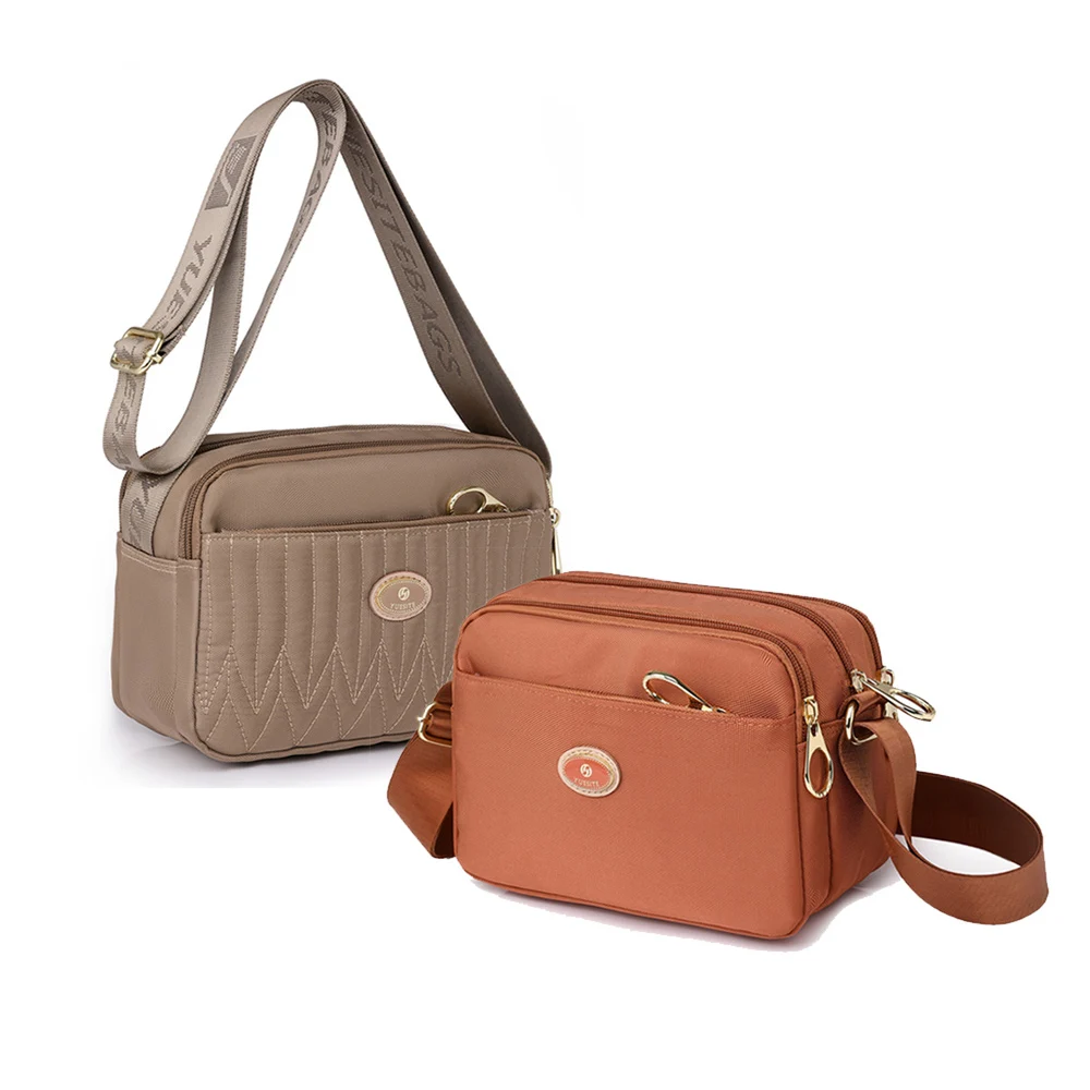 

Thread small Women Shoulder Crossbody Bag Ladies Stitching Nylon Travel Handbags Female Messenger Bag two styles