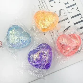 Simulated Tofu Small Ice Cubes Maltose Anti Stress Slow Rebound Polar Light Colorful Squeeze TPR Block Decompression Toy