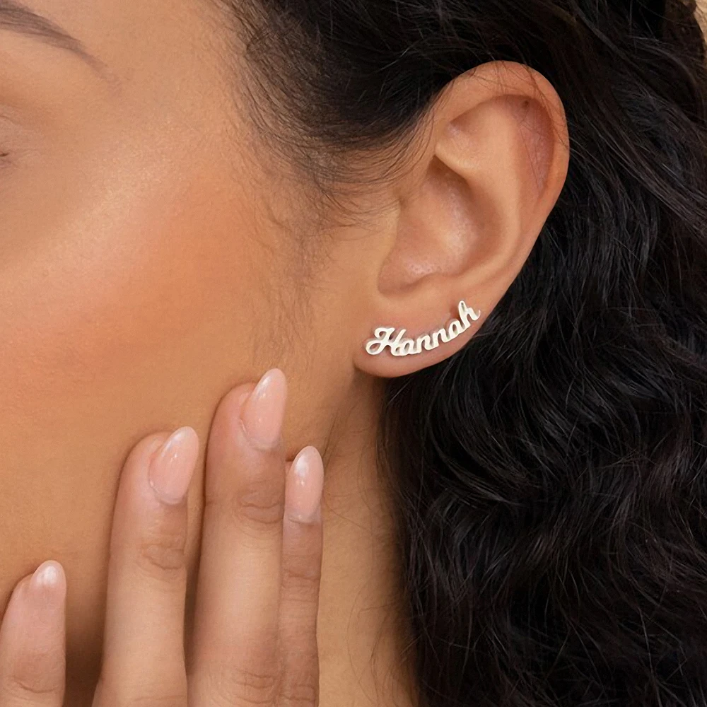 

Женские индивидуальные серьги-гвоздики из нержавеющей стали, 316