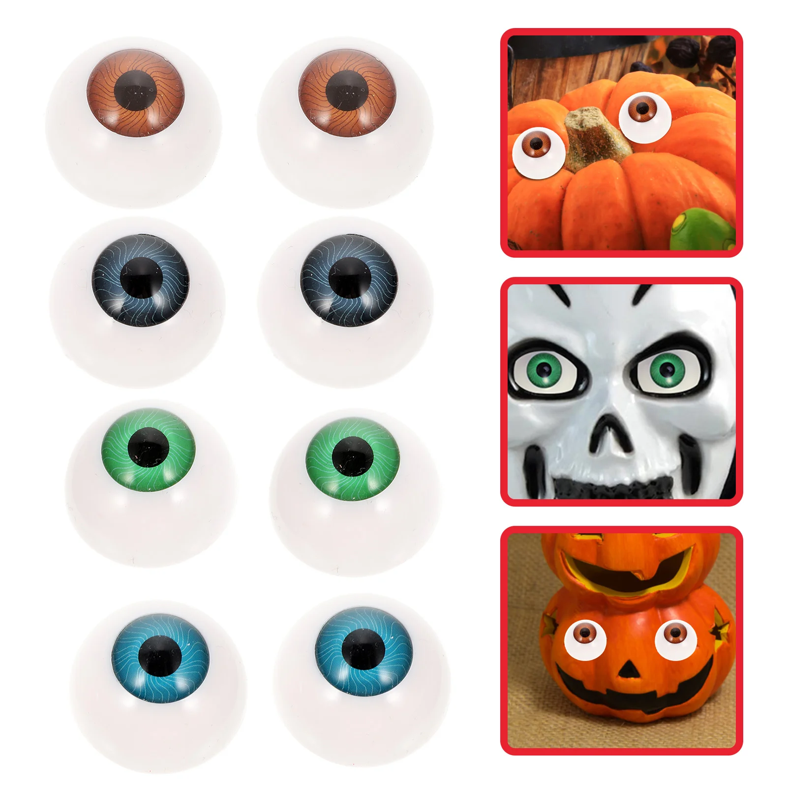 

Toyandona Plastic Accessory Accessory Fake Accessory Half Round Acrylic Eyes Diy Crafts Halloween Props