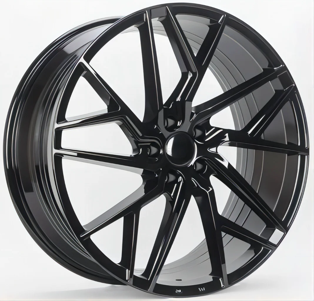 

Gloss Black 21 Inch 21x9.0 21x10.5 5x112 5x114.3 5x120 Staggered Car Alloy Wheel Rims
