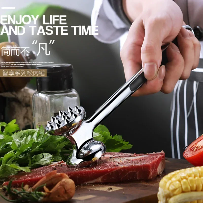 Steak hammer household beef hammer knocking meat kitchen meat steak tool double-sided tenderizer
