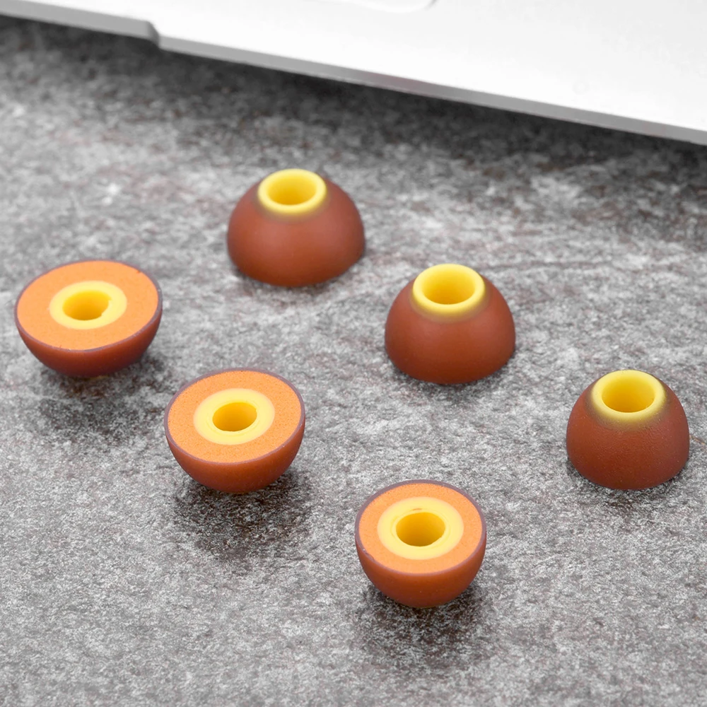 6Pcs for Xiaomi Air 2 Pro Memory Foam Ear Tips TWS Eartips for Freebuds/B&O H3 E4 E8/Sennheiser IE80 Earbuds Tips