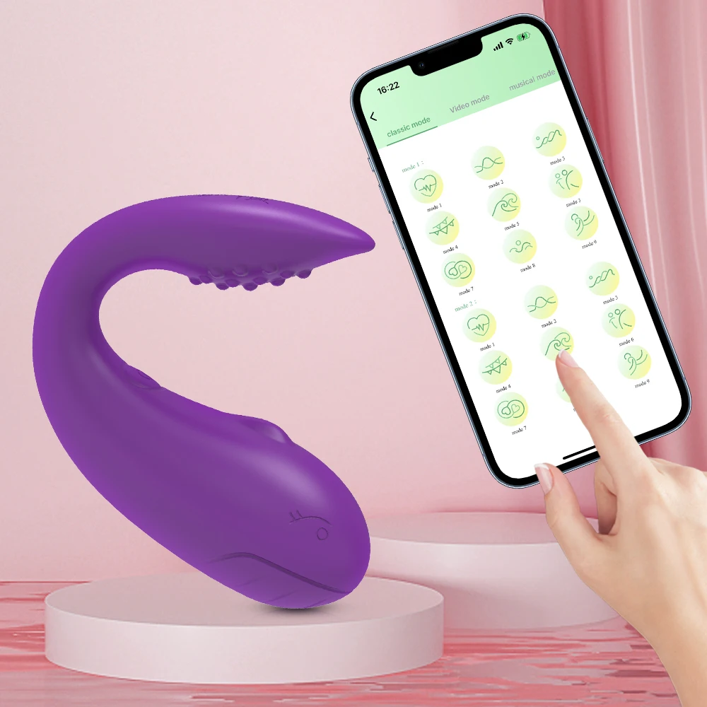 APP-Steuerung Tragbarer Höschenvibrator für Frauen G-Punkt Vagina Vibrator Klitoris Stimulator Interaktion Sexspielzeug für Paare