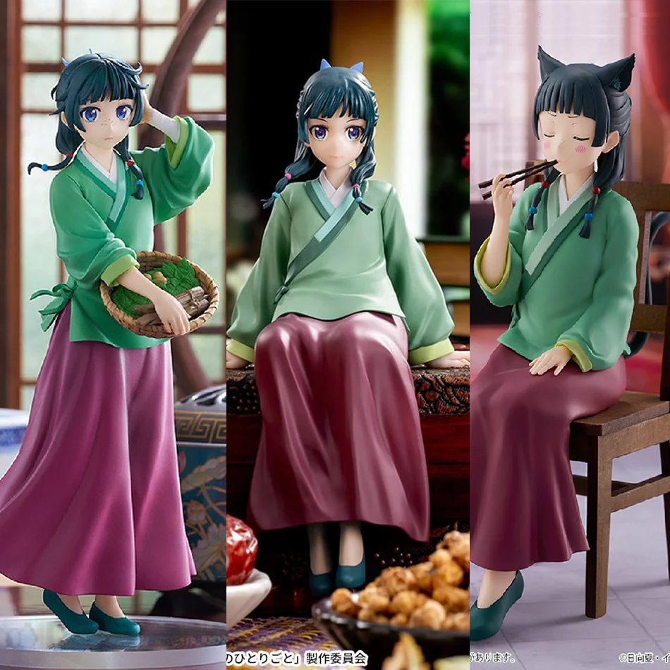 Die Apotheker-Tagebücher Anime-Figuren PVC-Modell 4 Arten MaoMao Niedliche Mädchen-Actionfiguren Spielzeug für Geschenk-Sammlung Figurenpuppe Geschenk