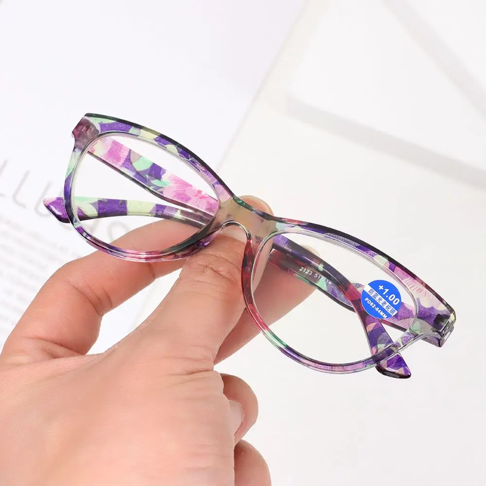 Bequemer Augenschutz Vintage Blumenbrille Anti-Blaulicht Lesebrille mit ultraleichtem Rahmen – Detail 4