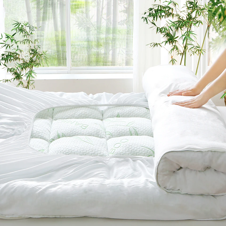 Natural Bamboo Fiber Waterproof Mattress Protector