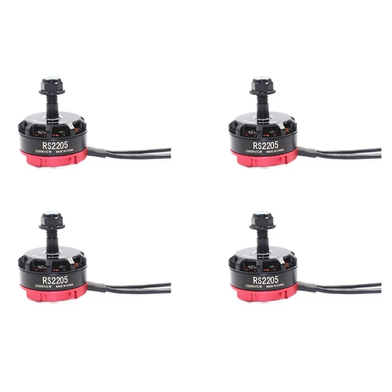 

4х RC RS2205 2205 2300KV бесщеточный двигатель для 2-6S 20A/30A/40A ESC FPV RC QAV250 X210 гоночный Дрон Мультикоптер (CW)