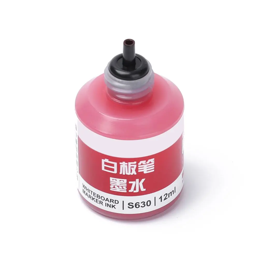 12ml Refill Ink Erasable Whiteboard Marker Pen Inks Black Red Blue 3 Colors Instantly Dry Office Supplies white marker pens color marker pens pen marker marker pens whiteboard pens dry erase markers