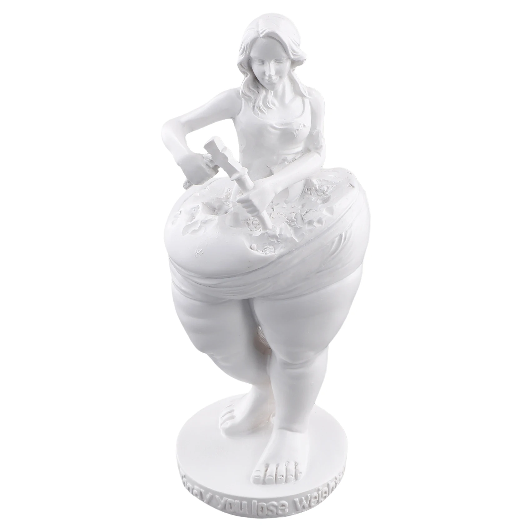 Losing Weight Slimming Goddess Statue Decorative Figurines Sculpture Model Bedroom Yoga Gym Gymnasium Ornament White