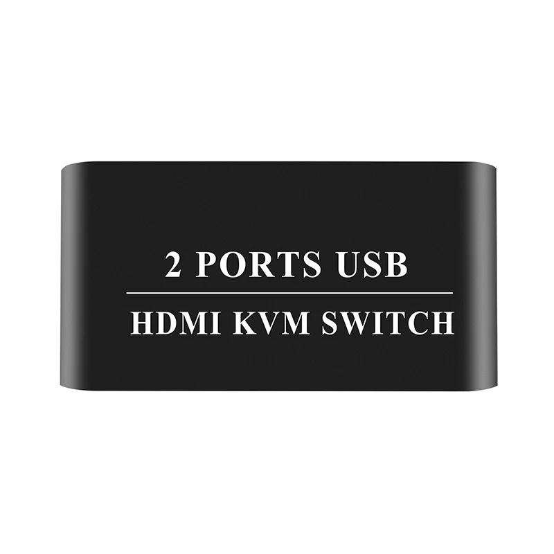 KVM Switch HDMI 4K 30Hz Ultra HD Metal Case 2 Input 1 Output  Screen Switcher Shared Keyboard Mouse Printer