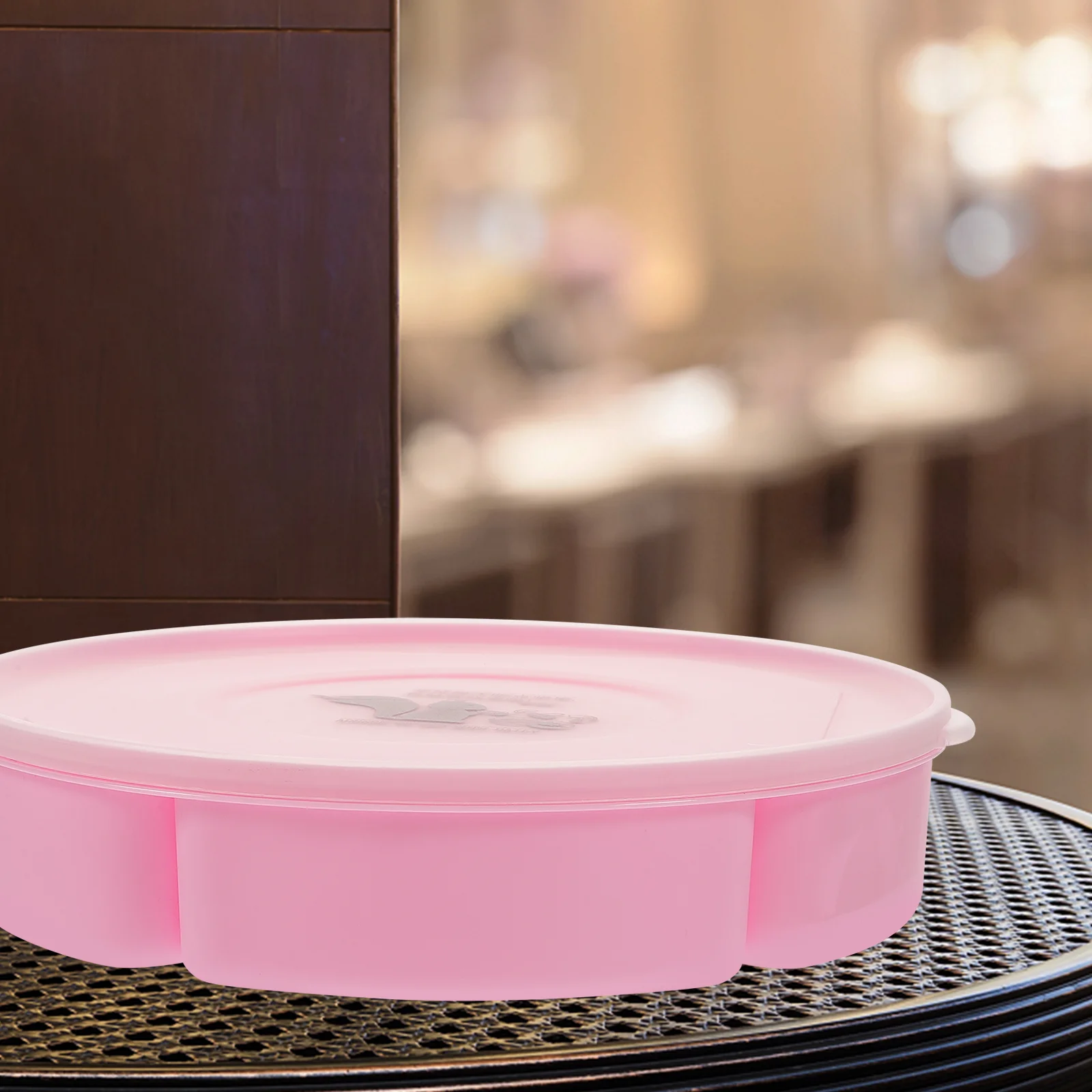 

Doitool Snack Container Candy Nut Serving Container 2Pcs Divided Food Tray Snacks Plate Plastic Snack Serving Tray Lid 6