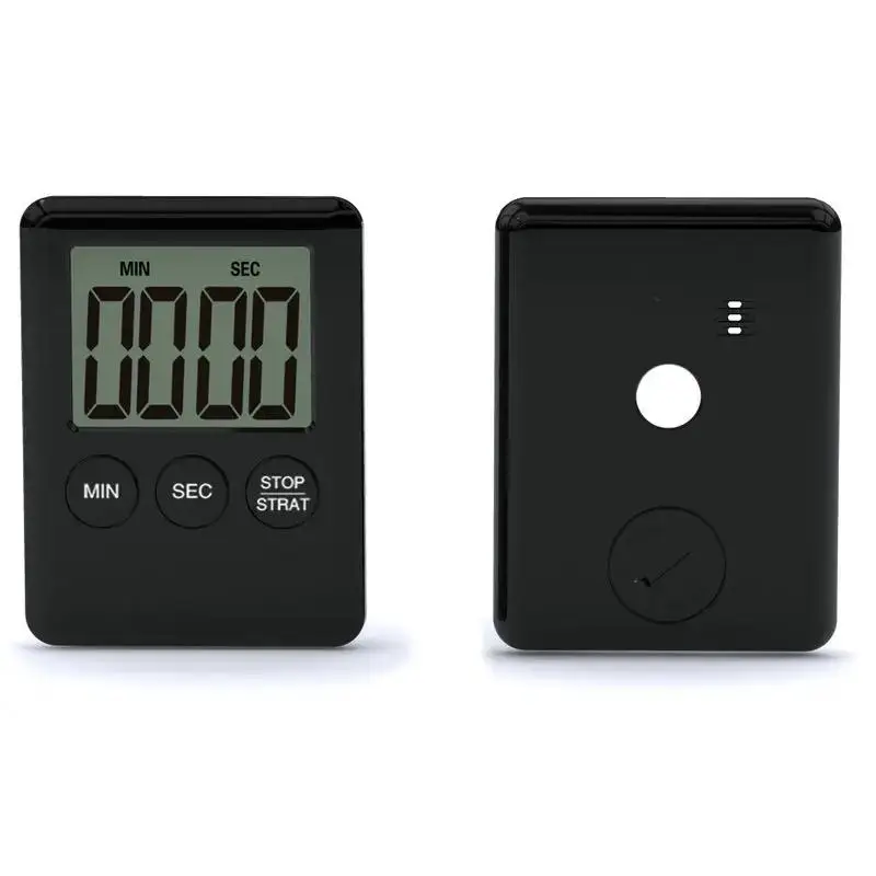 

1Pc New Square Kitchen Timer Super Thin LCD Digital Screen 7 Colors Count Up Countdown Alarm Magnet Clock