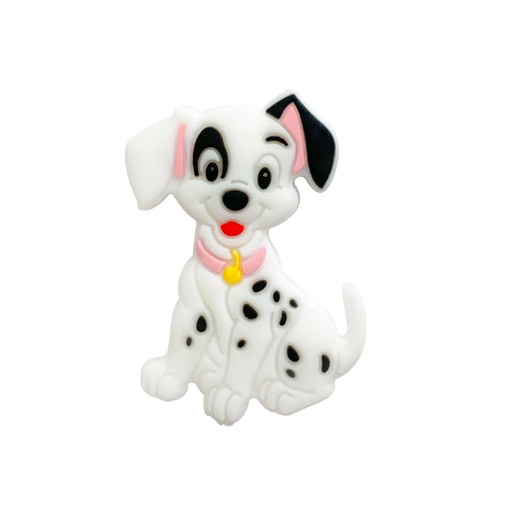 Dog Baby Silicone Beads Clips teething toys baby teething toys silicone teething toys silicone beads silicone teething beads pacifier clips silicone teether Cartoon Animals Teeth Care Pendants DIY Pacifier Chain Accessories Baby Toys 1/3/10Pcs