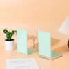 8pcs Acrylic Bookends Non-Skid Book End Clear Book Holder for School Library and Desktop Organizer Book Ends for Book Shelves 6