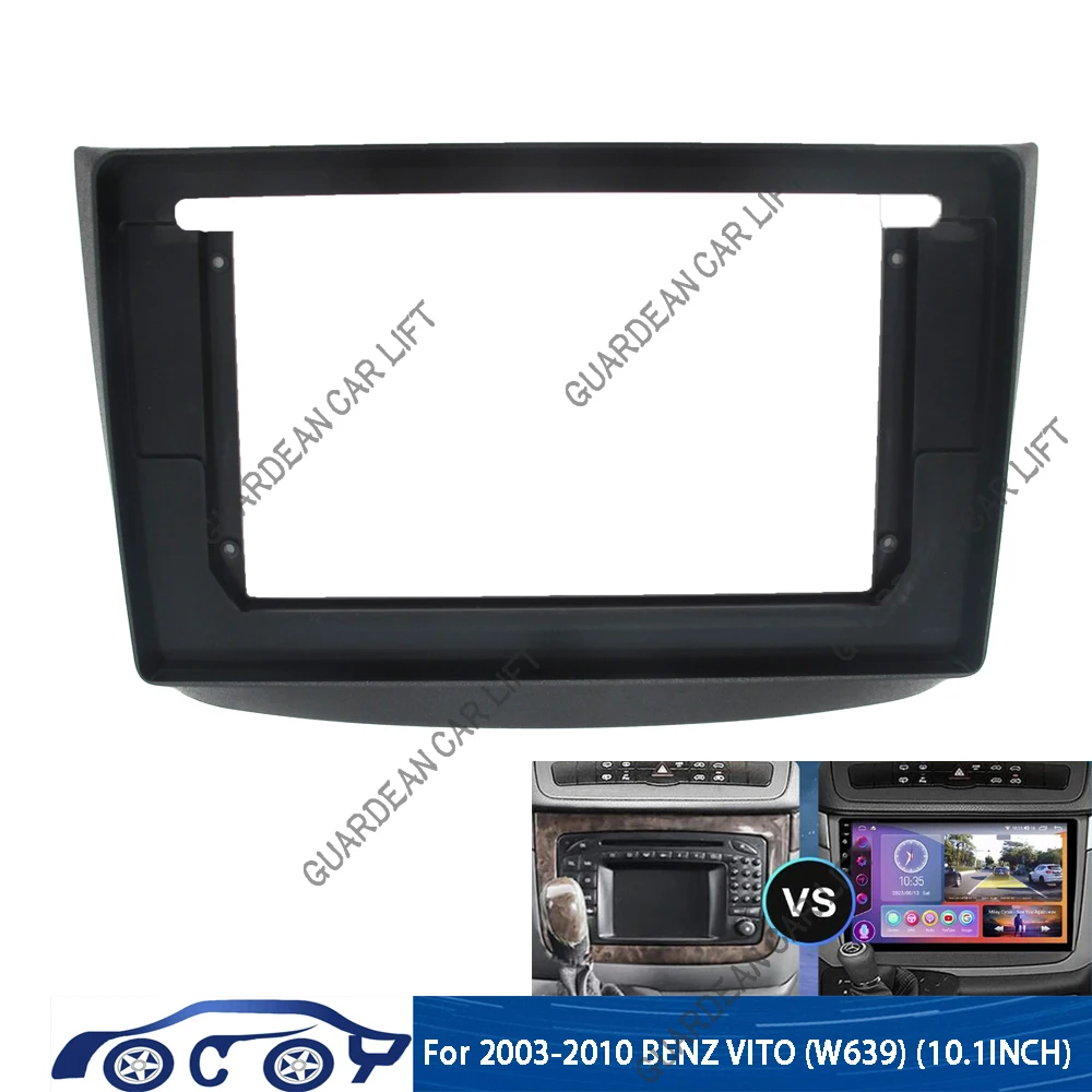 

For MERCEDES-BENZ Vito 2 / Viano 2 W639 2003-2010(10.1 Inch) Car Radio Stereo Android MP5 Player 2Din Head Unit Panel Frame Trim