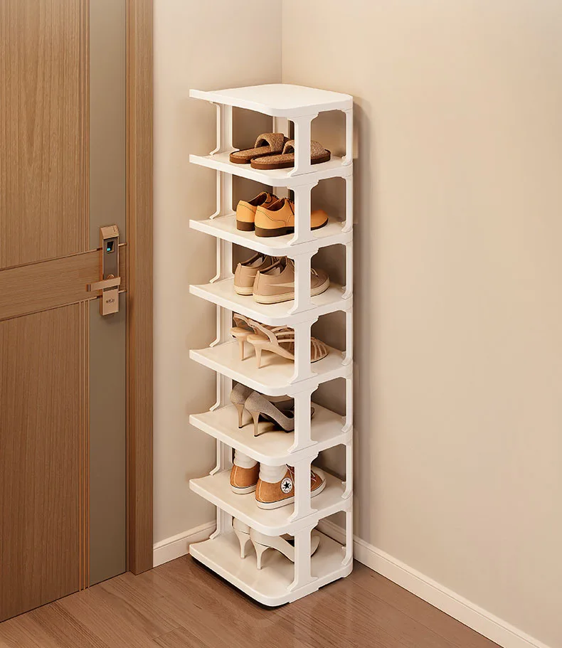 4 Tiers Shoe Hanger Rack Holder Cabinet Home Dorm Room Assembly Shoecase  Sneakers High Heels Slippers Storage Organizer Shelf