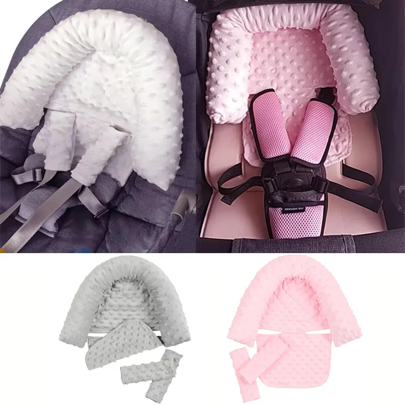 Baby Sleeping Mat Newborn Seat Cushion Baby Stroller Pillow Soft Pad Head Neck Protector Stroller Seat Pad Outdoor Sleeping