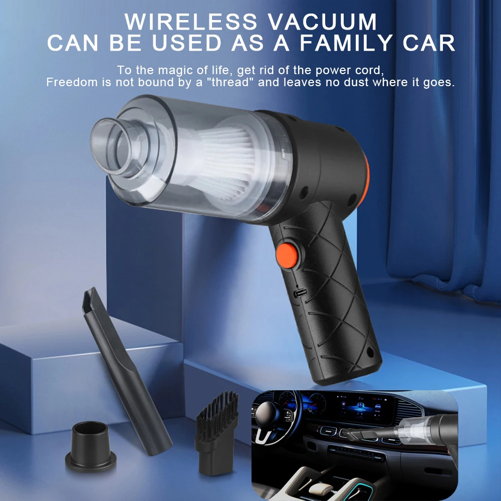

998000Pa Wireless Car Vacuum Cleaner Blowable CordlessHandheld Auto Vacuums Home & Car Dual Use Mini Vacuum Cleaners Low Noise