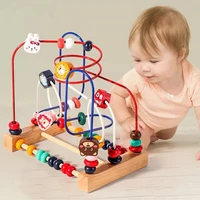 Montessori Maze Circles Around Beads Abacus Math Puzzle Early Learning Educational Wooden Toys For Children Kids1 2 3 Years 1